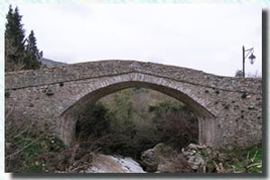 Rescued bridge in Theologos from the Turkish occupation