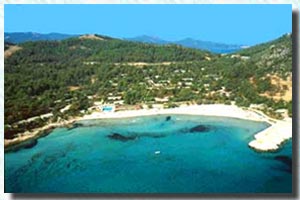 Makryammos beach nearby Limenas Thassos